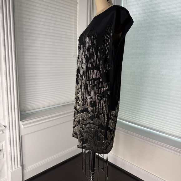 All Saints Black Dress with Silver Accents - Picture 2 of 6